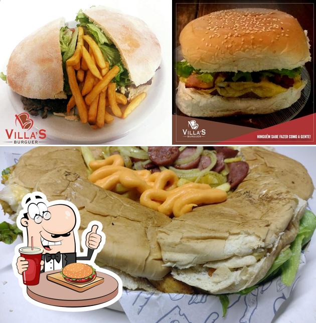 Os hambúrgueres do Disk Lanches - Villa's Burguer irão saciar uma variedade de gostos