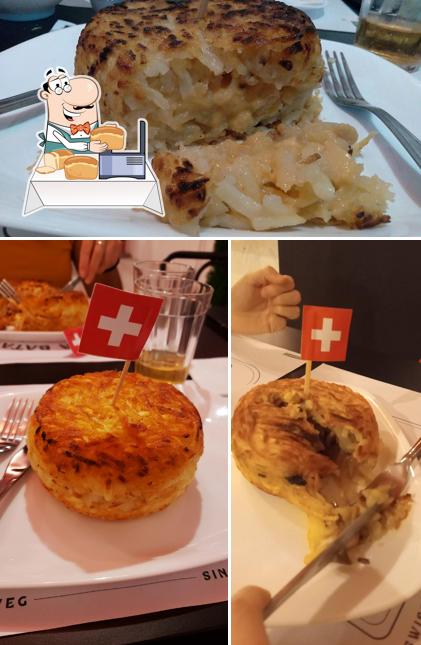Pão-com-alho em SwissVeg - Batataria Suíça Vegana