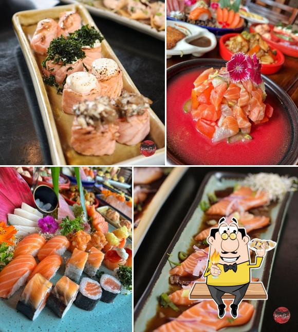 Os clientes do Kyoko Sushi Taubaté podem provar diferentes refeições de frutos do mar