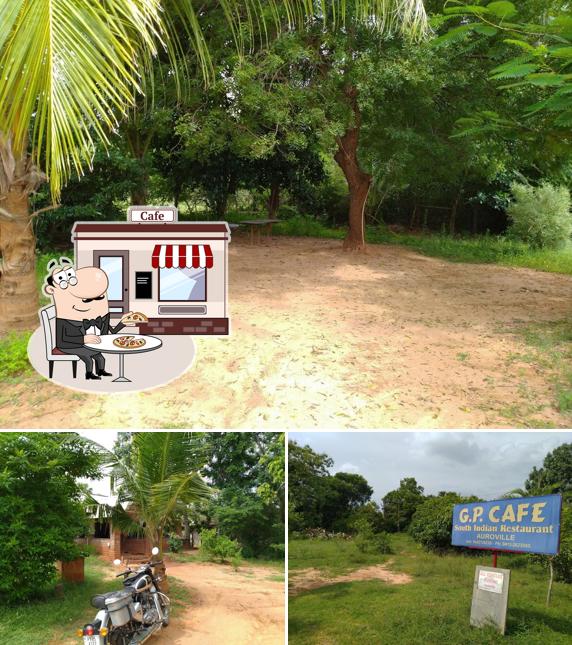 Enjoy the view at the outside area of G.P. Cafe South Indian Restaurant
