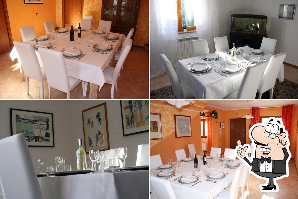 Gli interni di Home Restaurant "L'Arancio" Corciano