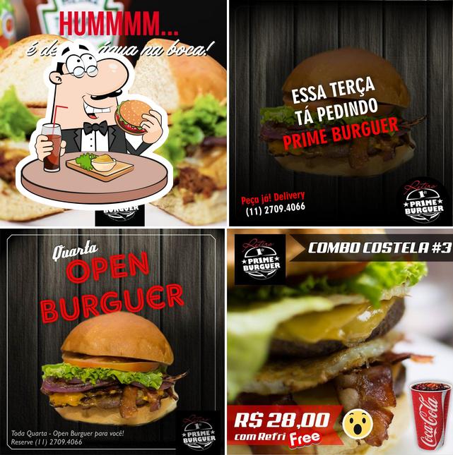 Experimente um hambúrguer no Prime Burguer