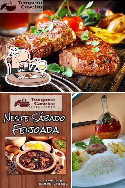 Comida em Restaurante tempero Caseiro