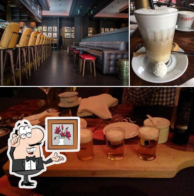 Among various things one can find interior and drink at manin Saarbrücken