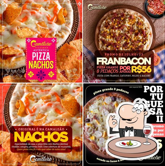 Platos en Pizzaria Camaleão