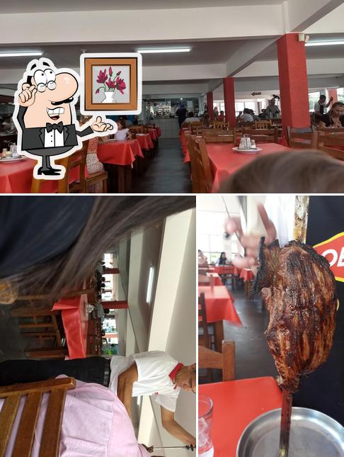 O interior do Churrascaria Fiorin