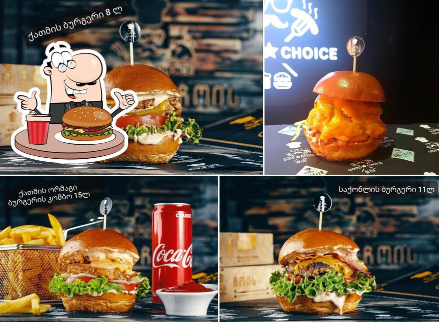 Les hamburgers de Good Choice will conviendront différents goûts