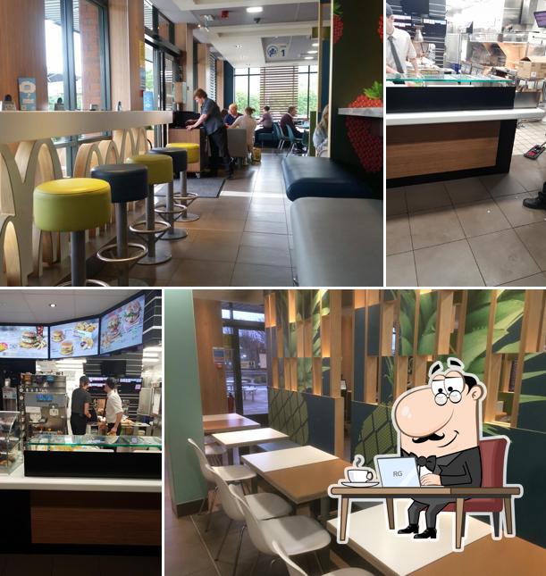 The interior of McDonald's