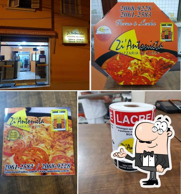 O interior do Pizzaria Zi Antonieta