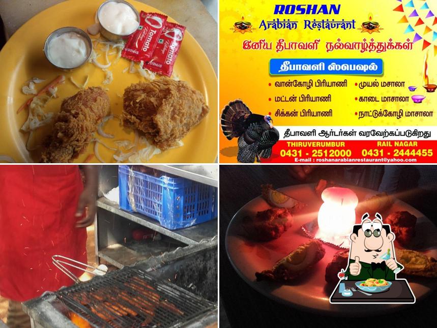 Food at Roshan Arabian Restaurant