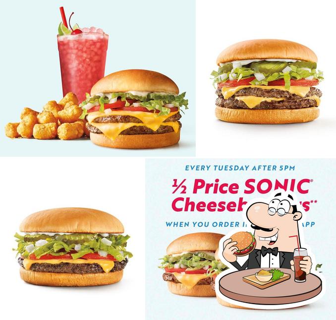 Отведайте гамбургеры в "Sonic Drive-In"