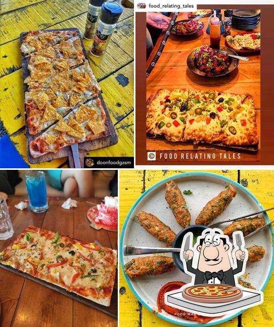At Infamous Bistro & Bar, you can get pizza