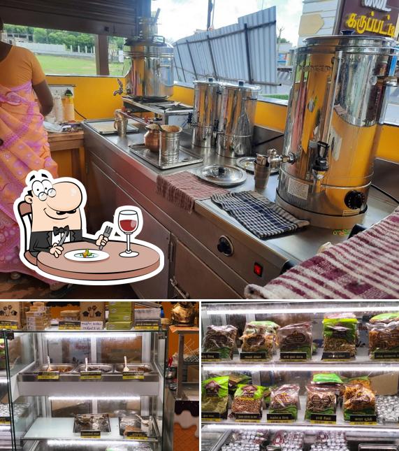 This is the image depicting food and interior at Nellai Karupatti Coffee - Thiruvallur