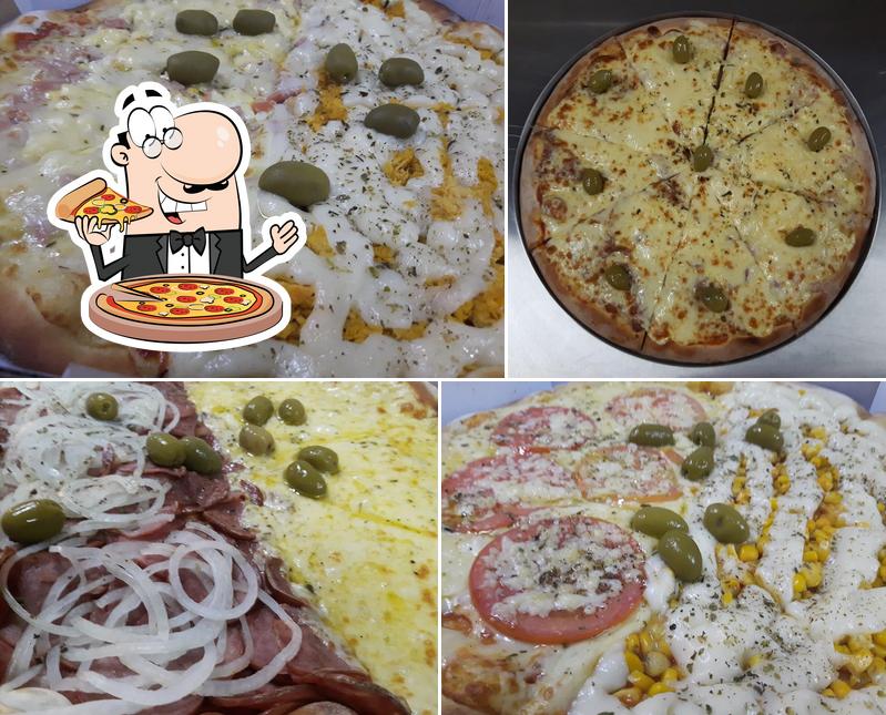 Peça diversos estilos de pizza