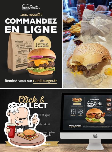 Prenez un hamburger à RUSTIK