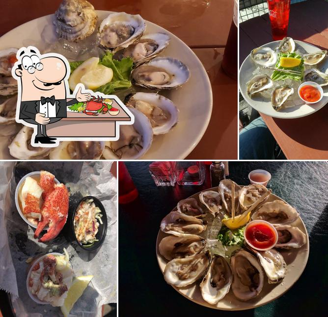 Try out seafood at Schooner Landing