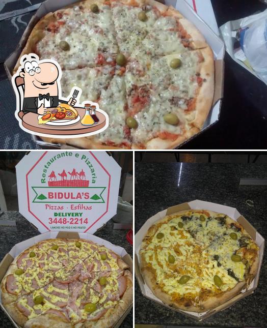 Experimente pizza no Restaurante e Pizzaria Bidula's