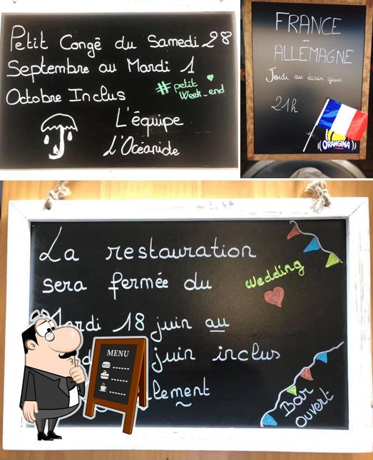 Découvrez les formules du jour sur le tableau