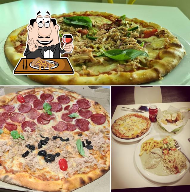 Try out pizza at Arena Food