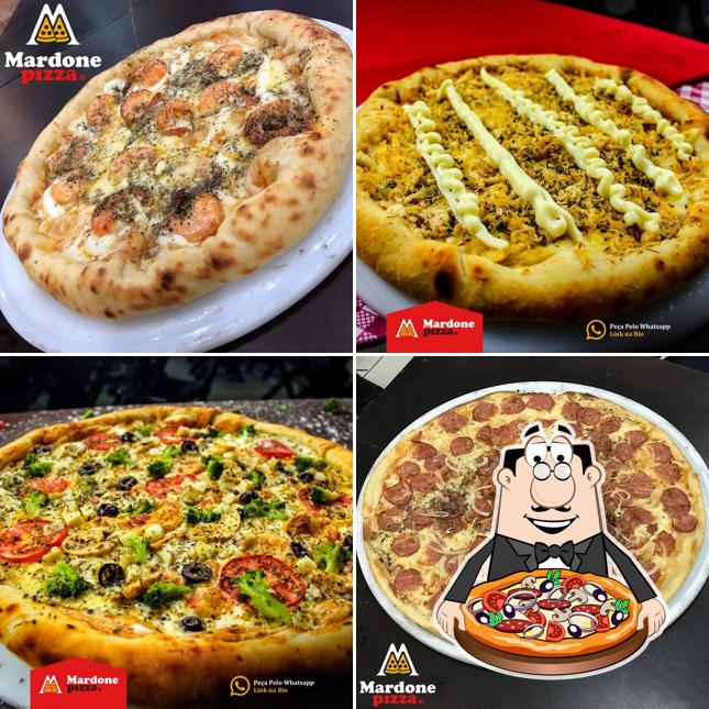 Peça diversos estilos de pizza