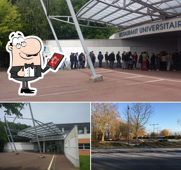 Jetez un coup d’œil à quoi ressemble Restaurant Universitaire Charles Barrois à l'extérieur