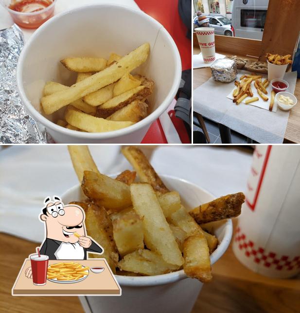 Prova a prendere le patatine fritte a Five Guys Lausanne