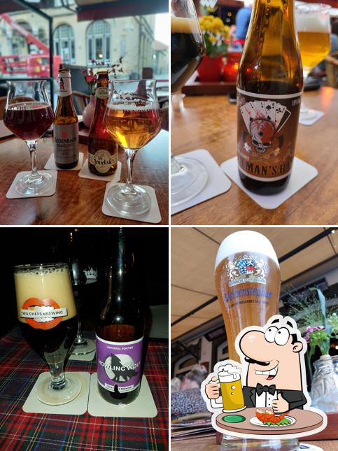 Profitez un verre de bière blonde ou brune