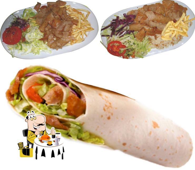 Food at Doner Kebab Hayi Baba