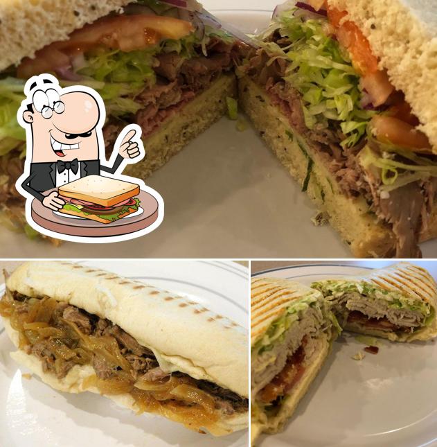 Grab a sandwich at Eriks Deli & Catering