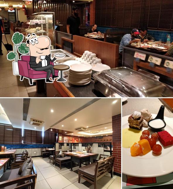 The interior of Barbeque Nation