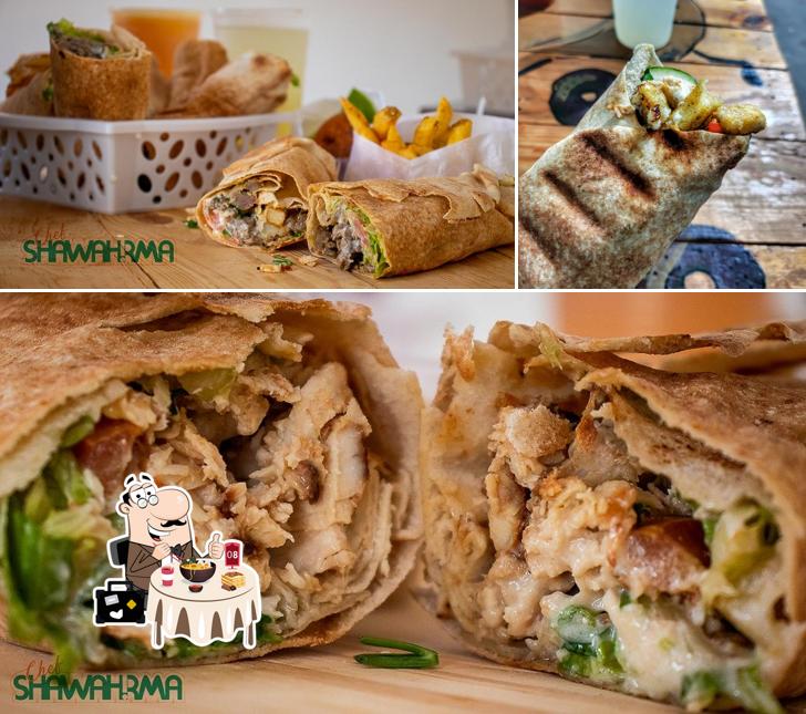 Comida em Chef Shawarma