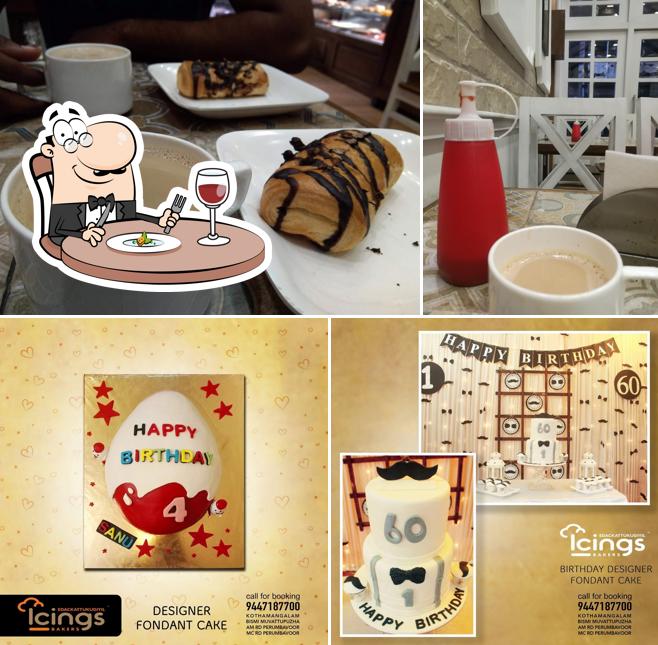 Food at Icings Bakery