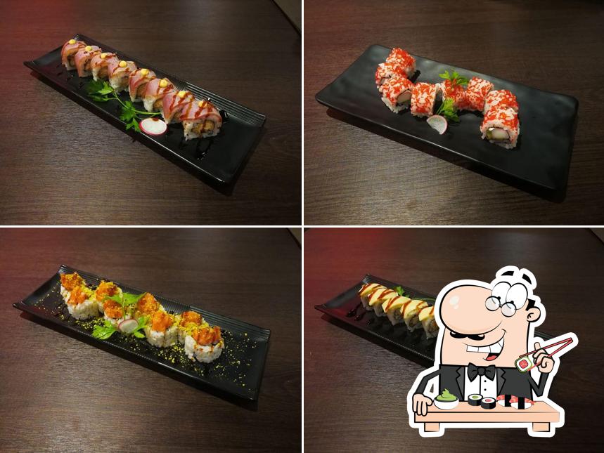 Scegli le diverse opzioni di sushi