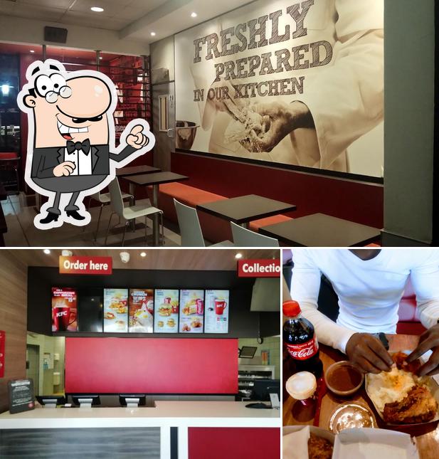 Parmi les différentes choses de la intérieur et la nourriture, une personne peut trouver sur KFC Malamulele 2