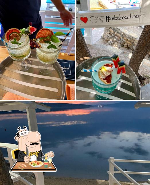 Questa è la foto che mostra la cibo e esterno di BEBA BEACH BAR