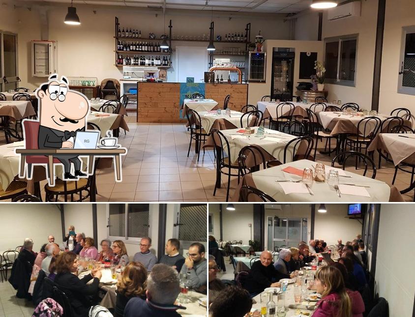 Gli interni di Trattoria Pizzeria Tini