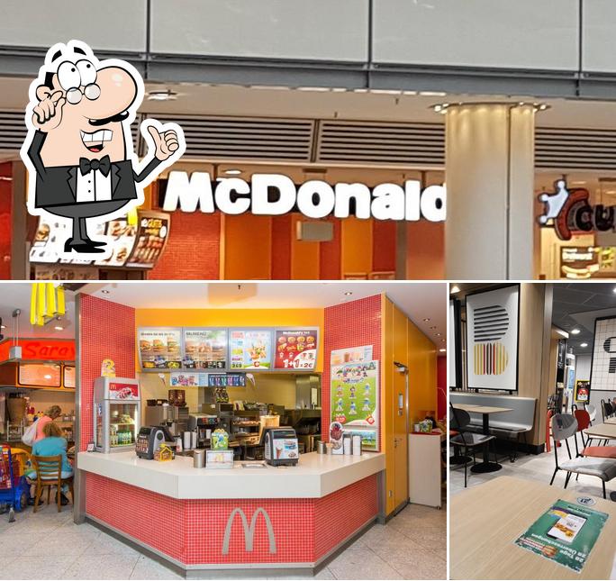 The interior of McDonald's