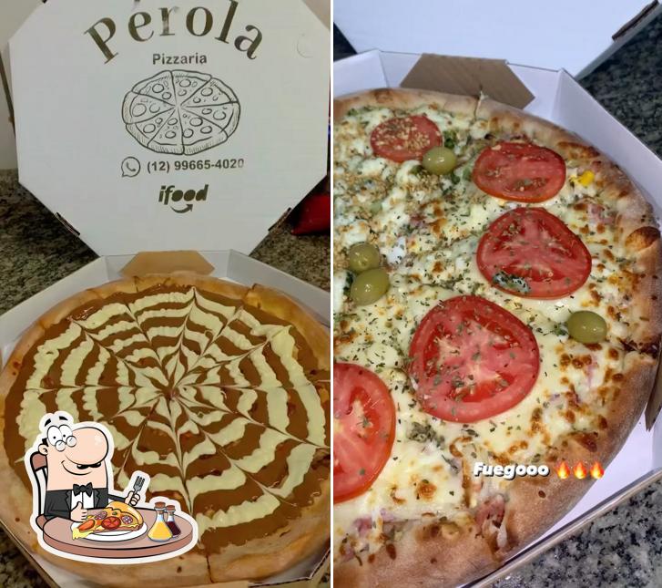 No Pizzaria e hambúrguer pérola, você pode provar pizza