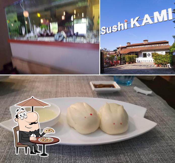 La foto della esterno e cibo di Sushi Kami 2.0