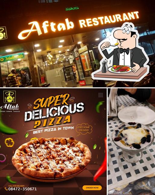 Among different things one can find food and exterior at Aftab Restaurant