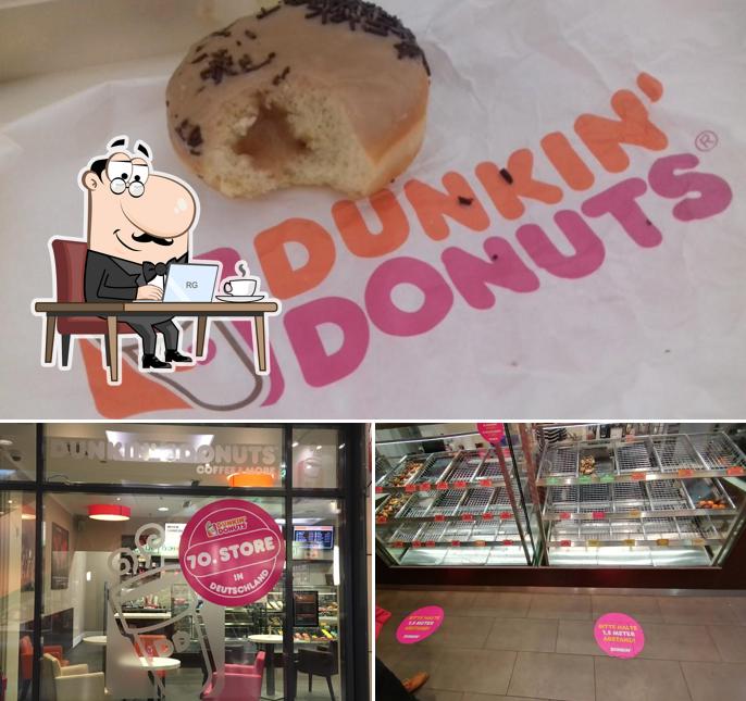 Voici la photo représentant la intérieur et nourriture sur Dunkin'