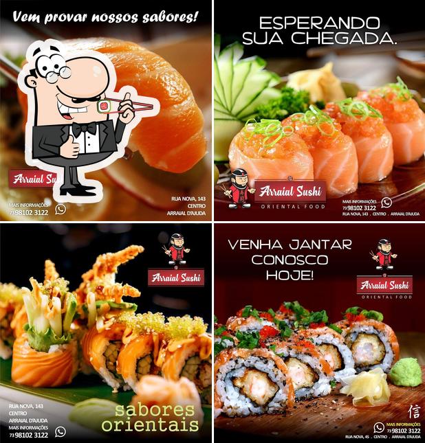 Escolha diversas opções de sushi