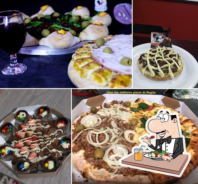 Comida em Pizzaria