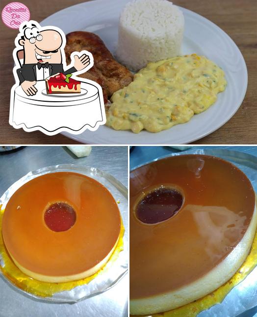 Restaurante Canto do Mar oferece uma escolha de pratos doces