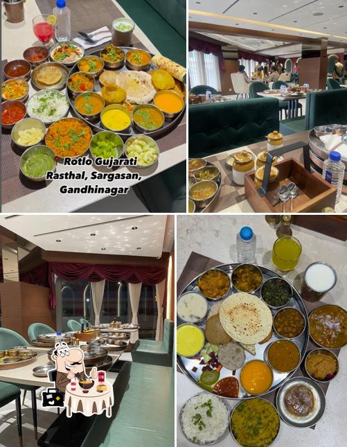 Food at Rotlo Gujarati Rasthal Best Gujarati Thali