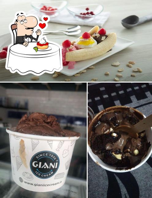 Giani serves a number of desserts