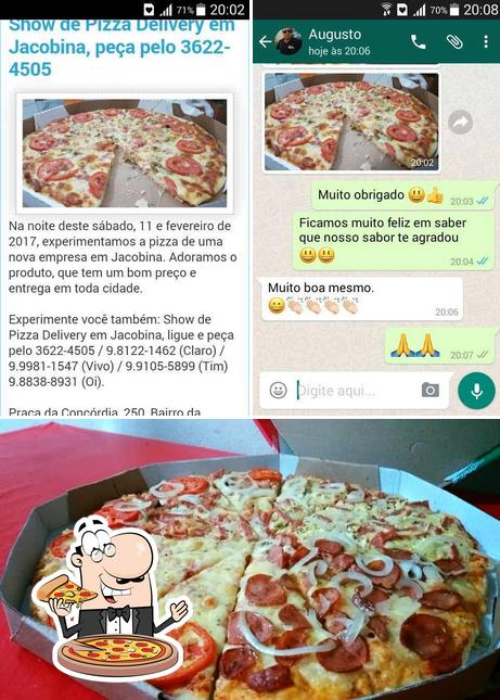 Peça pizza no Show da Pizza Delivery