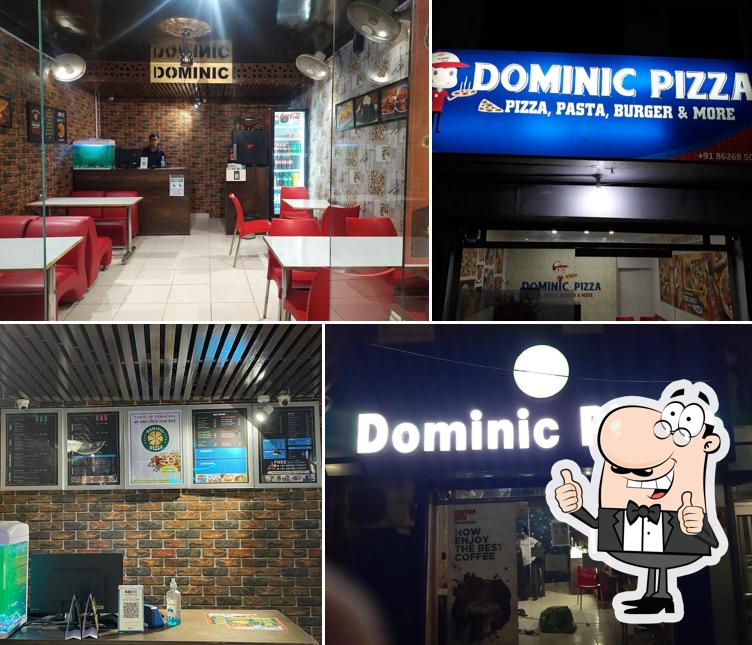 See this picture of DOMINIC PIZZA