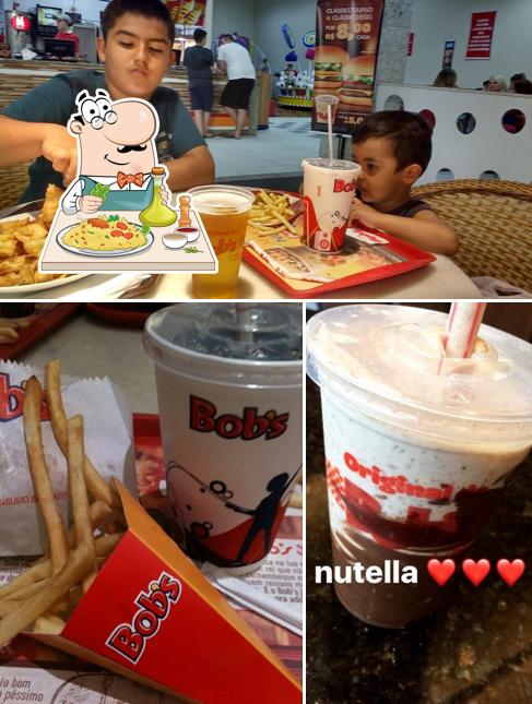 A imagem do Bob's’s comida e interior