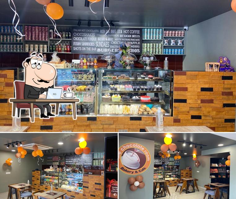 The interior of the chocolate room bodakdev